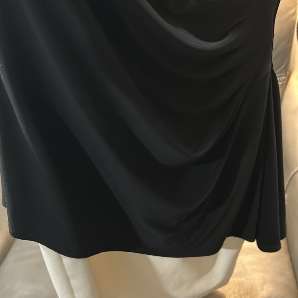 Ralph Lauren Black and White Asymmetrical Sheath Cocktail Dress. Size 8. EUC - Picture 6 of 7